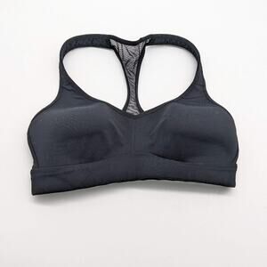Lululemon Black Speed Up Bra High Support Mesh Racerback Size 6